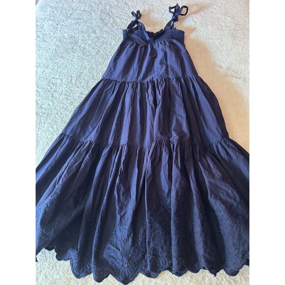 Jason Wu Dark Blue Layered Maxi Dress Size XS - Picture 9 of 9